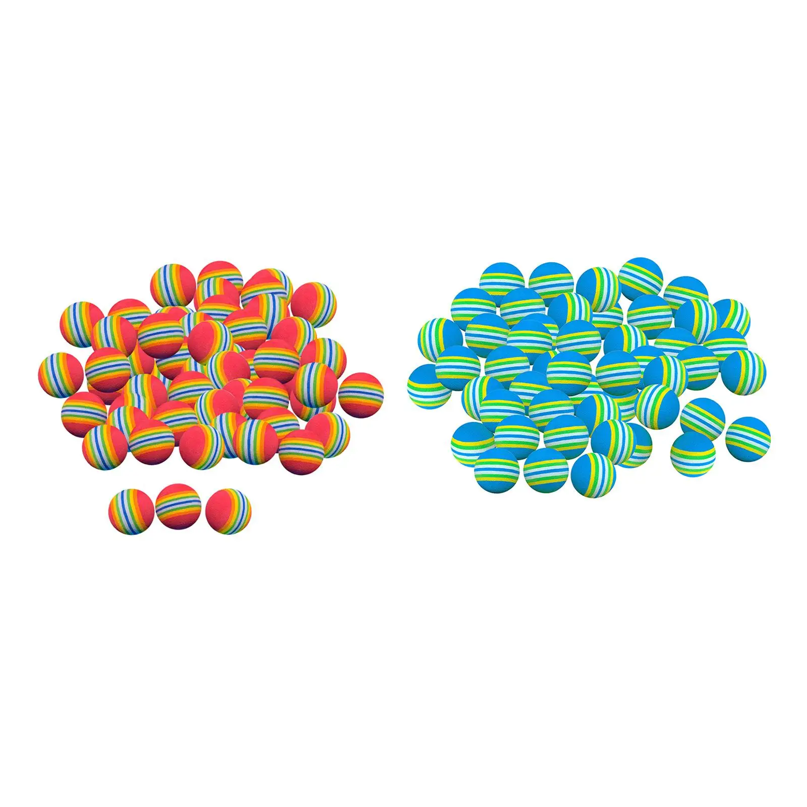 

Practice Golf Balls Gift Toys Golfer Color Soft Rainbow 42mm Golf Practice Balls for Exercise Training Kids Children