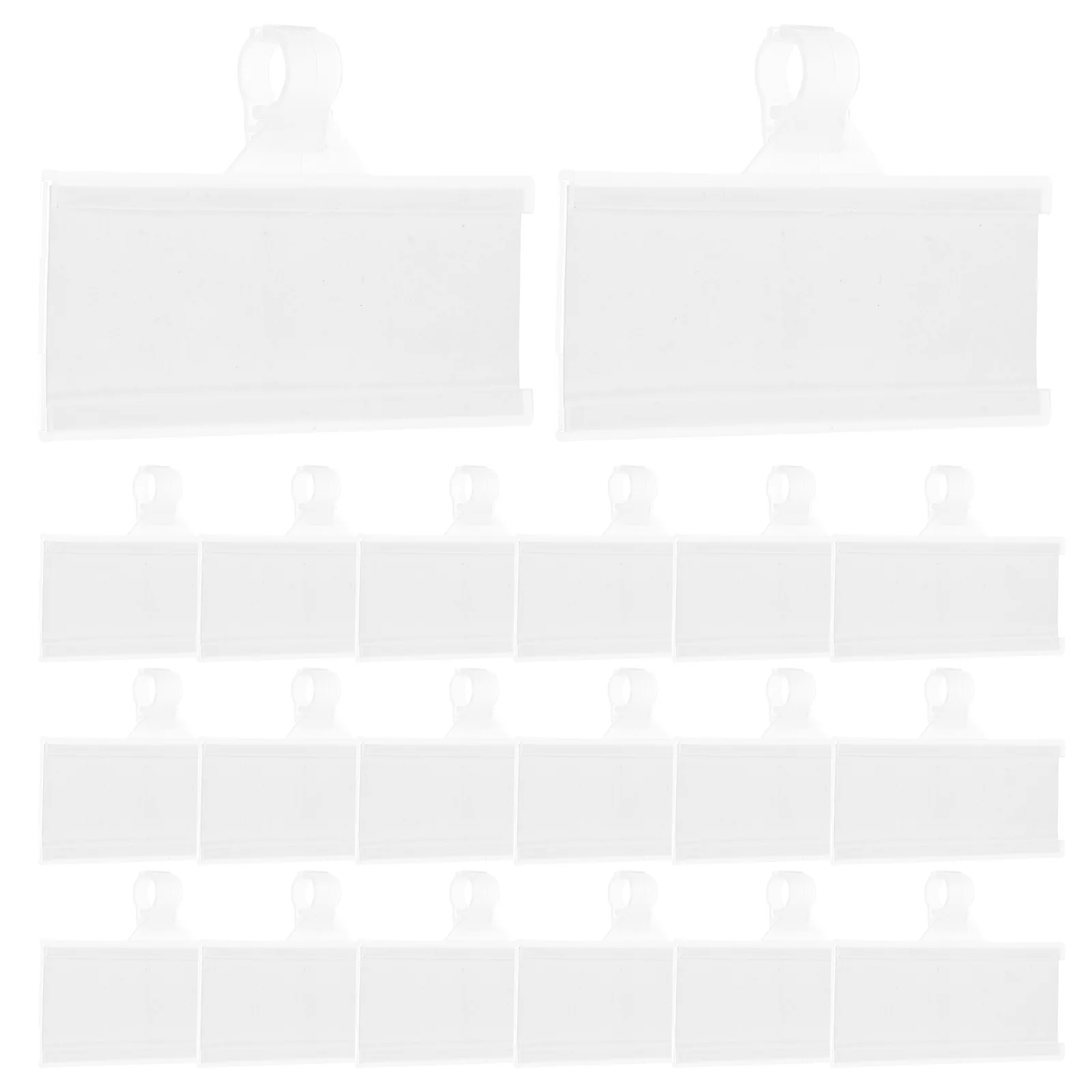 

50pcs Price Tag Holder Plastic Labels for Shopping Mall Supermarket Storage Bin Tags ABS Shelf Display ganizing Retail Wire