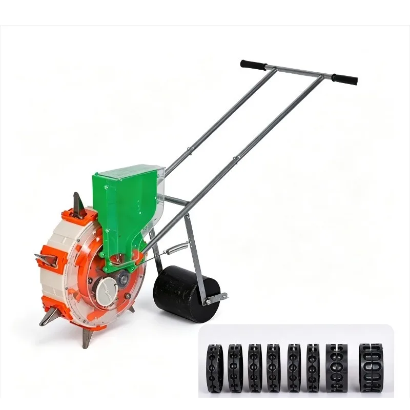 Hand Push Precision Seeder | for Peanuts, Soybeans, Corn & Fine Grains, Roller Planter Design
