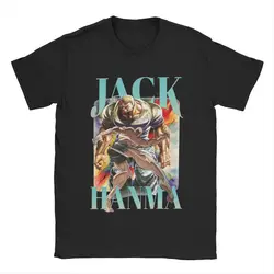 Jack Hanma Baki Men T Shirt Anime Funny Tees Short Sleeve Round Collar T-Shirt Cotton Party Clothes