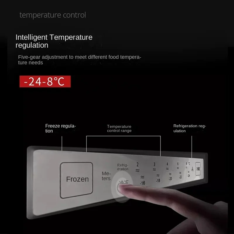 Tqh Embedded Horizontal Refrigerator Household Undercounter Short Refrigerator Small Air Cooling Frostless under