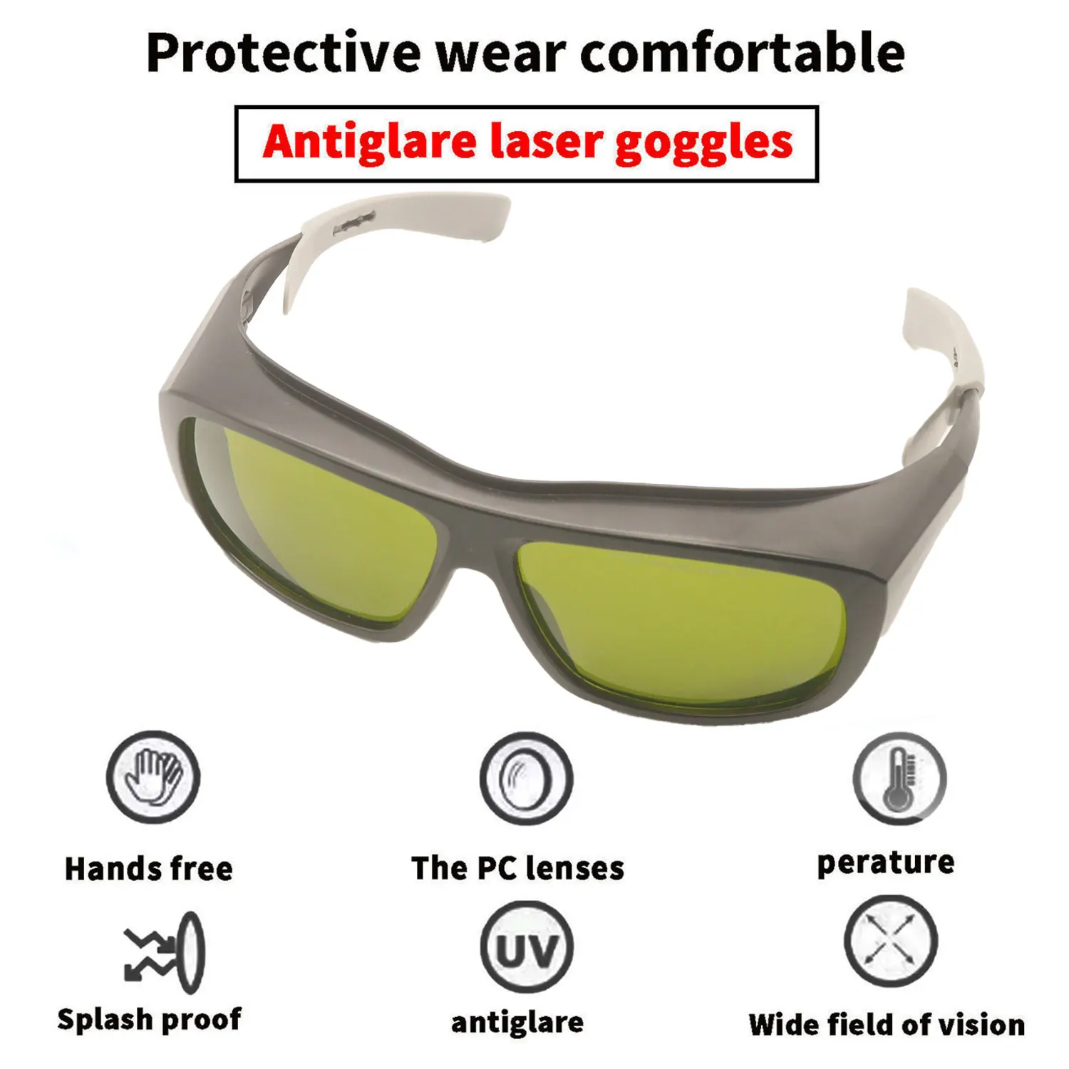 Laser Safety Glasses Protection Goggle Eye Protective lentes de seguridad industriales UV IPI IR IPL FPV 200-2000nm 1064 532nm