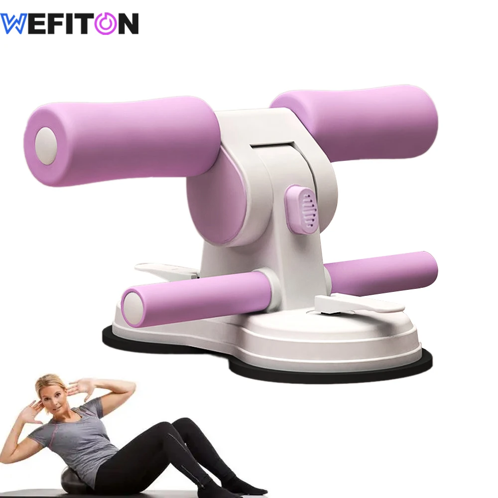 

1PCS Sit Up Bar Floor, Portable Sit Up Exercise Equipment with 2 Strong Suction Cups& Foot Holder, Abs Master Assistant Device