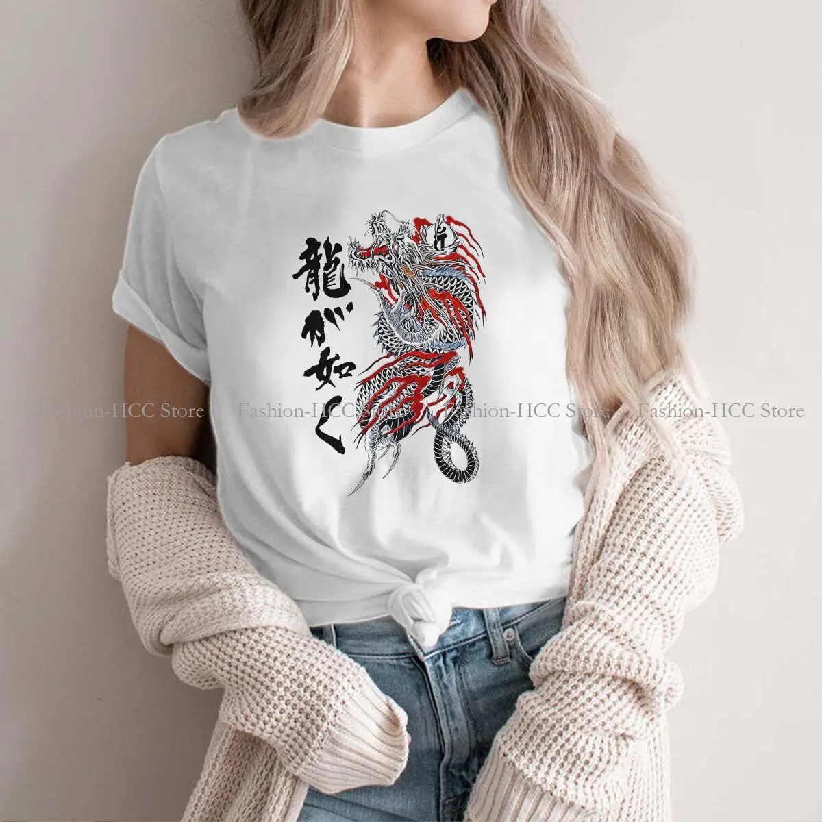 Ryu Ga Gotoku Classic Style Polyester TShirt Yakuza Kiwami Dragon Top Quality Creative Graphic T Shirt Short Sleeve