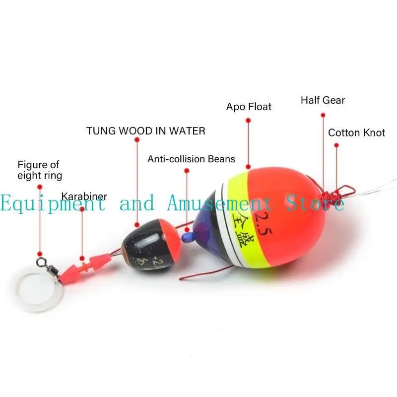 

Y1UC Fishing Weighted Fishing Floats Fishing Popping Saltwater Fishing Bobbers Floats