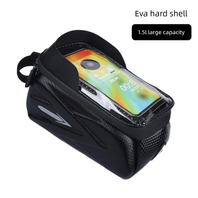 Cross-Border Bicycle Top Tube Bag, Suitable For Mountain Bikes, Road Bikes, And Single-Speed Bikes; Waterproof, Universal For Ri