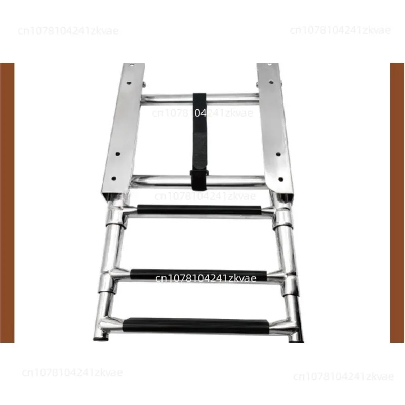304 stainless steel launching ladder with slide boarding ladder three sections launching/deck ladder boat hidden slide