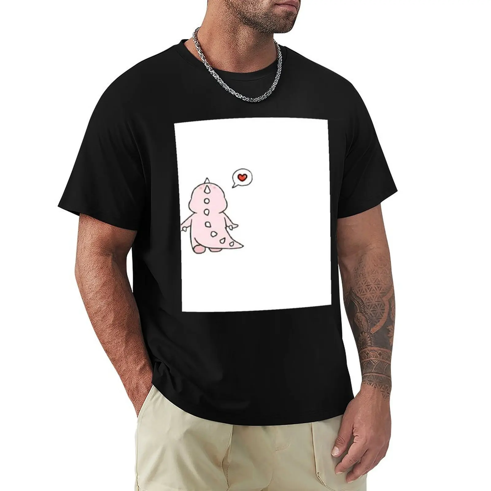 Dino Couple T-Shirt Breathable Sportswear T-Shirt for Men