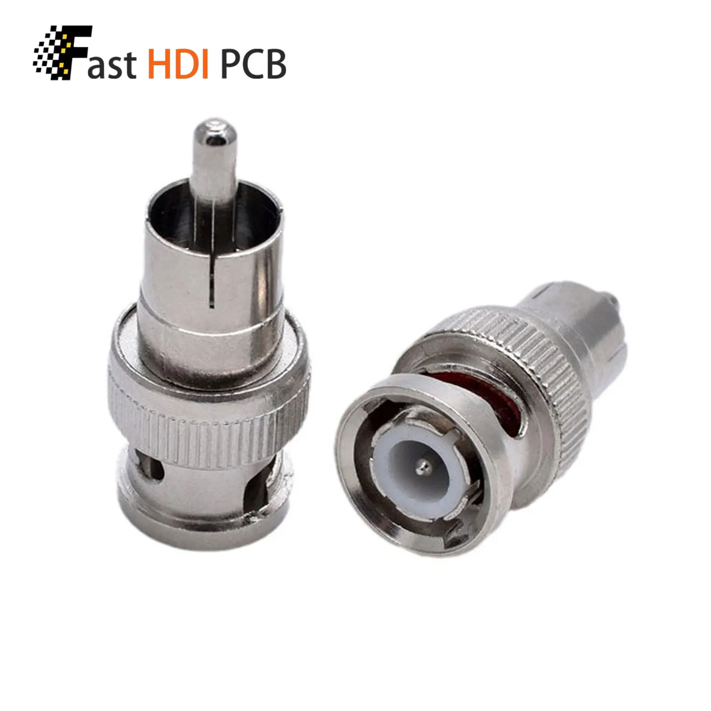 BNC Male to RCA Male Adapter BNC to RCA Connector for CCTV Camera Video Surveillance AV Converter Security System Composite