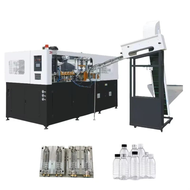 Multi-cavity High Speed Automatic Blow Molding Machine 4 Cavity Polyester Beverage Bottle Manufacturing Device
