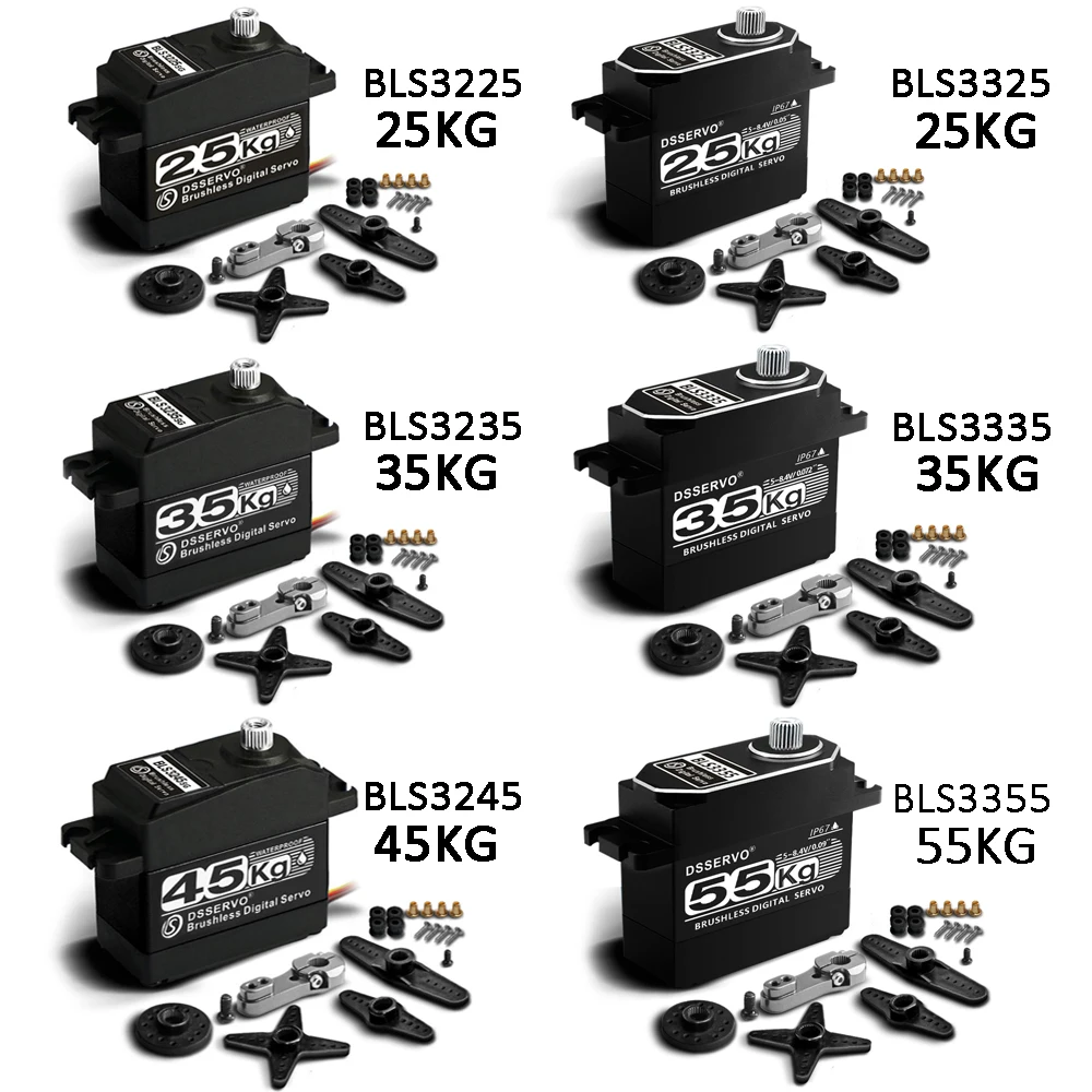 25KG/35KG/45KG/55KG 高トルクブラシレスデジタルサーボ 180 ° /270 ° /360 °   メタルギア 1/8 1/10 1/12 Baja RC クローラー車ロボット用