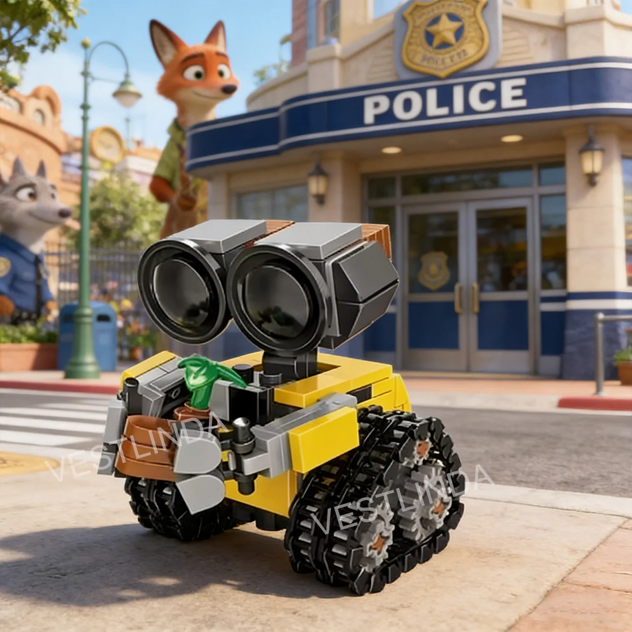 

Конструктор-модель робота Wall-E (MOC) для сборки, креативные сборные украшения, повседневные игрушки ручной работы, сувениры по мотивам фильма