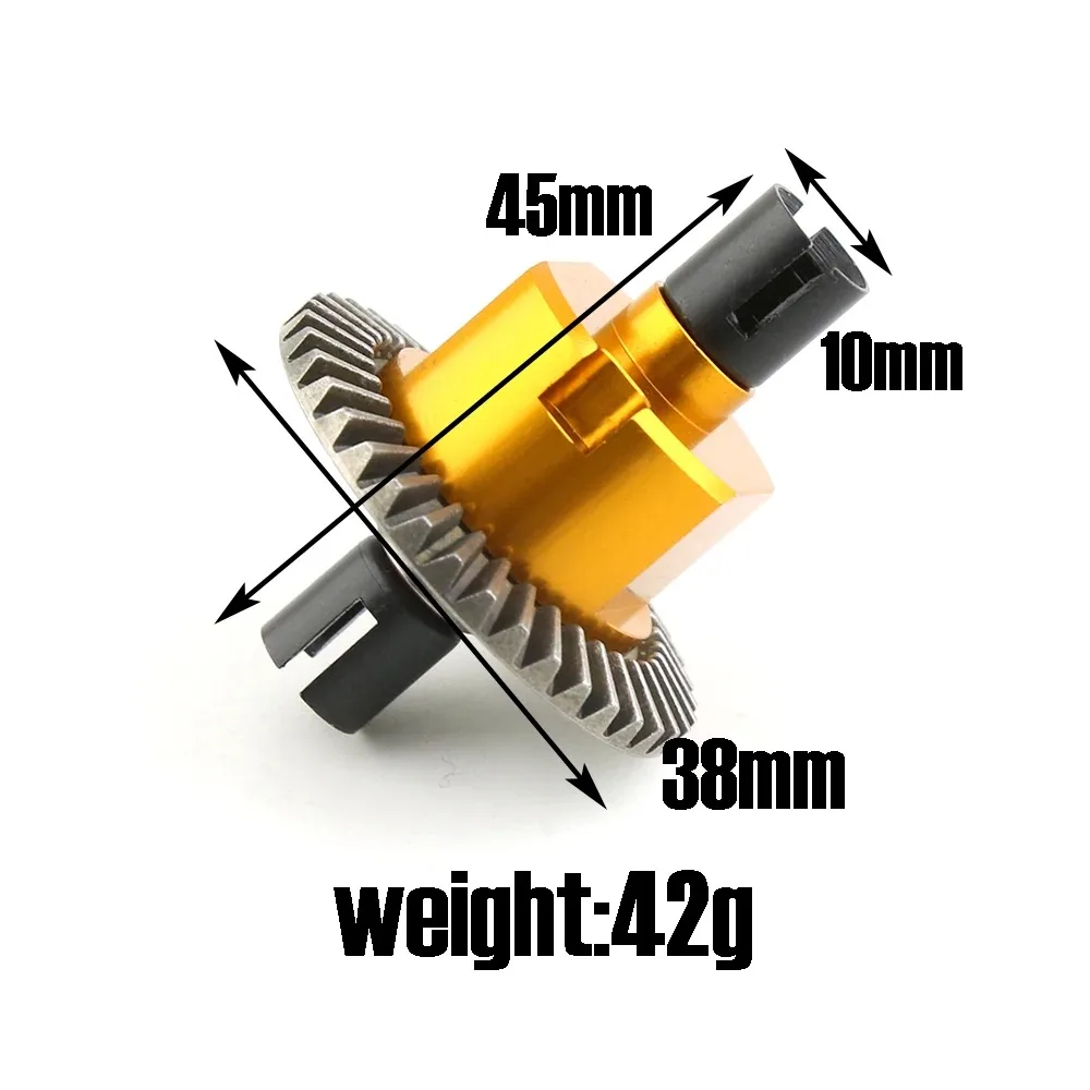 Metal Reinforced Differential Gear Set, 02024 Spare Parts For 1/10 HSP 94122 94123 94111 RC Car Upgrade Parts