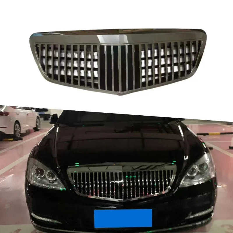 

Racing Grills For S-class W221 Modified To Maybach Style 2009 2010 2011 2012 Original Car Replacement Grille