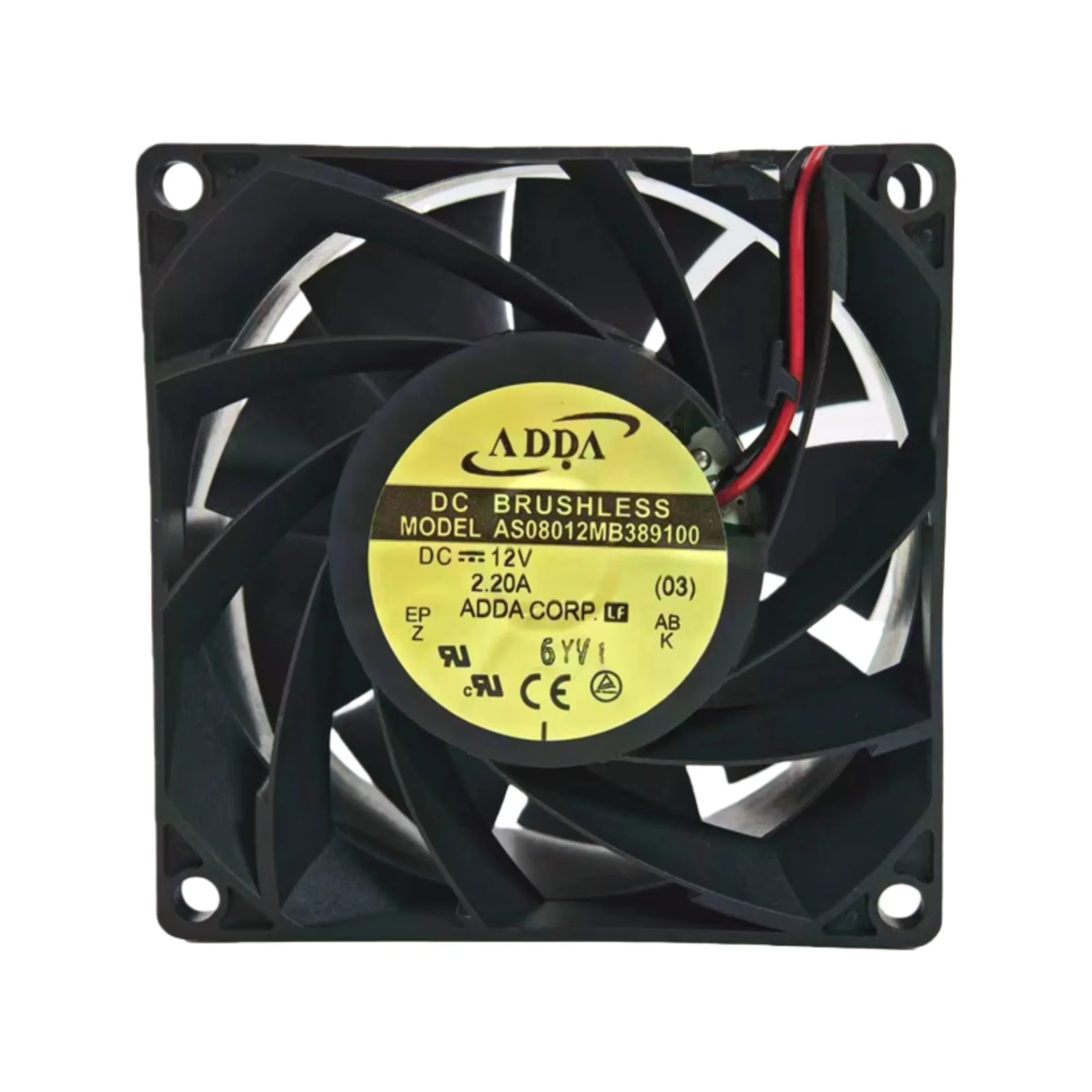 جديد ل ADDA AS08012MB389100 تيار مستمر 12 فولت 2.20A 8038 مروحة تبريد عالية السرعة 80x80x38 مللي متر 14000 دورة في الدقيقة 112CFM محمل كروي قوي لتدفق الهواء #2