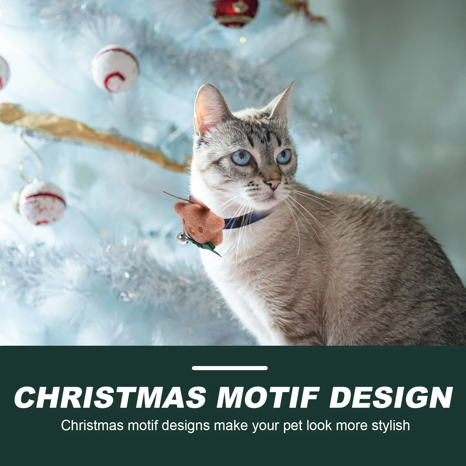 

2 pcs Adjustable Dog Christmas Cat Decorative Puppy Collar Cartoon Pet Neck Ring Outdoor Training Collar For Pet Dog
