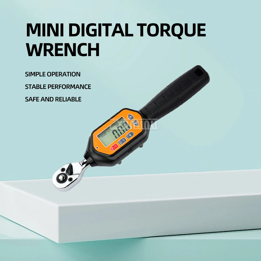 

10-100nm Drive Digital Torque Wrench Adjustable Interchangeable Head Electronic Digital Torque Wrench with Buzzer