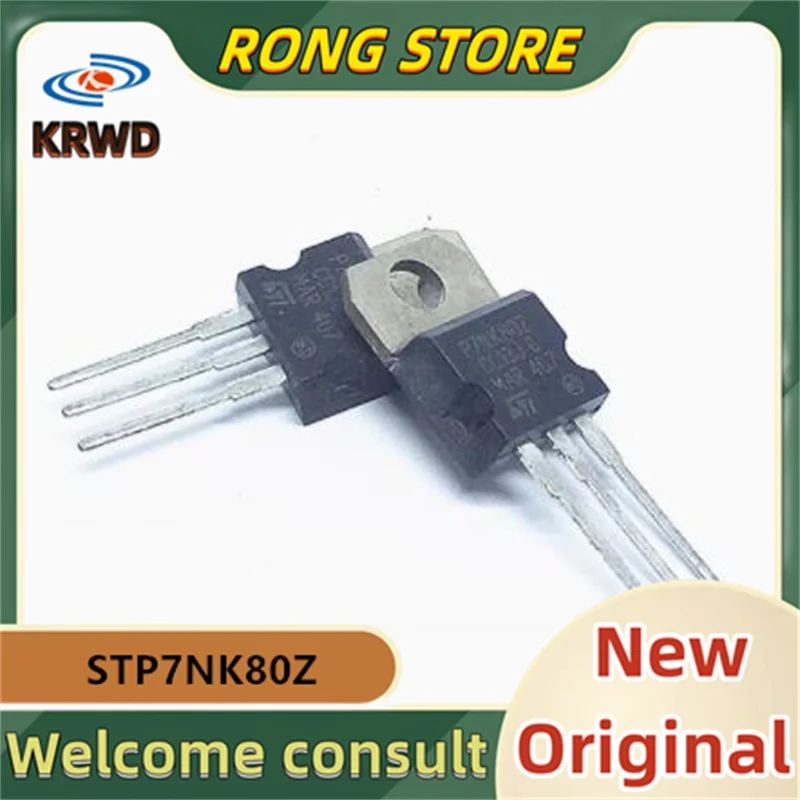 

5PCS 7NK80Z New original STP7NK80Z P7NK80Z TO220