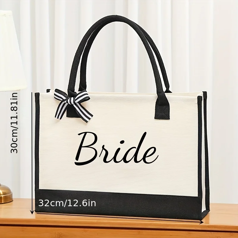 New Bride Canvas Bag Shopping Bag Wedding Decoration Travel Wedding Bag best wedding gift for bridal