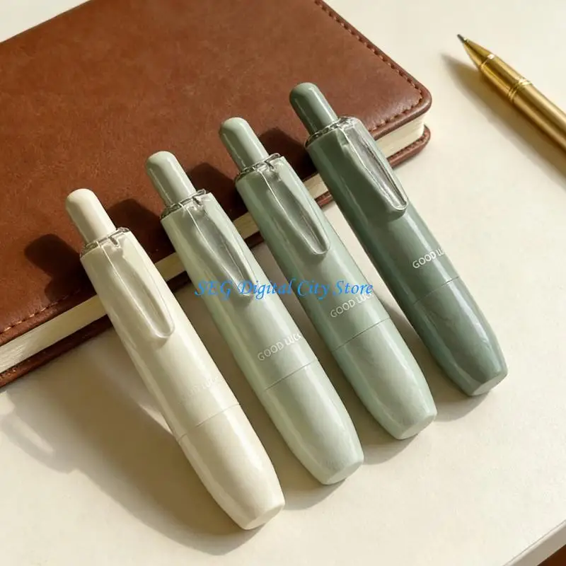 

U75B 4Pcs Retractable Adhesive Dot Tape Roller 6mm Wide Adhesive Dot Tape Roller