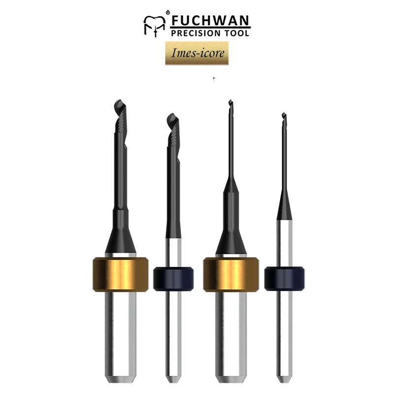 

Dental CAD CAM Milling Burse Single Balde Ball Milling Tool For PMMA/Wax/PEEK Fit for Imes-Icore 350/550/750 Machines