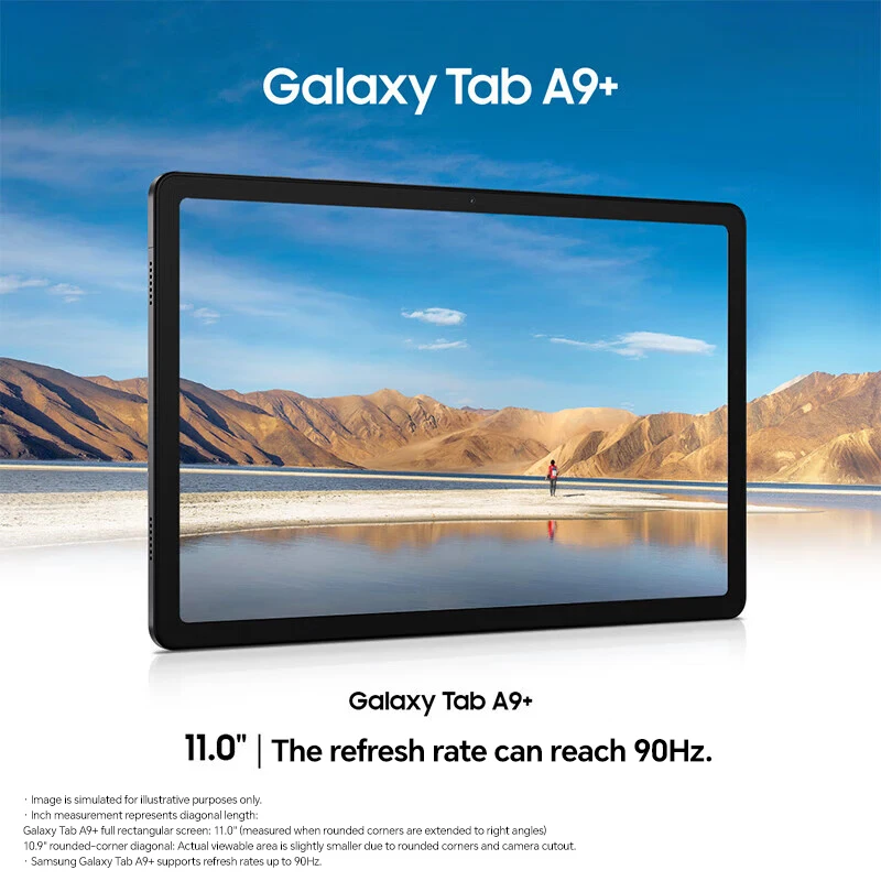 NEW SAMSUNG Galaxy Tab A9+ 11" 4GB + 64GB Android Tablet Dolby Atmos 90Hz Multitasking Snapdragon 6 Series for Study Work