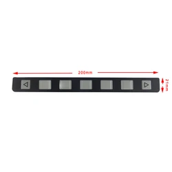 For FANUC 7 Keypad A98L-0001-0519 Membrane Keypad A98L00010519 Protective Film 200*21mm