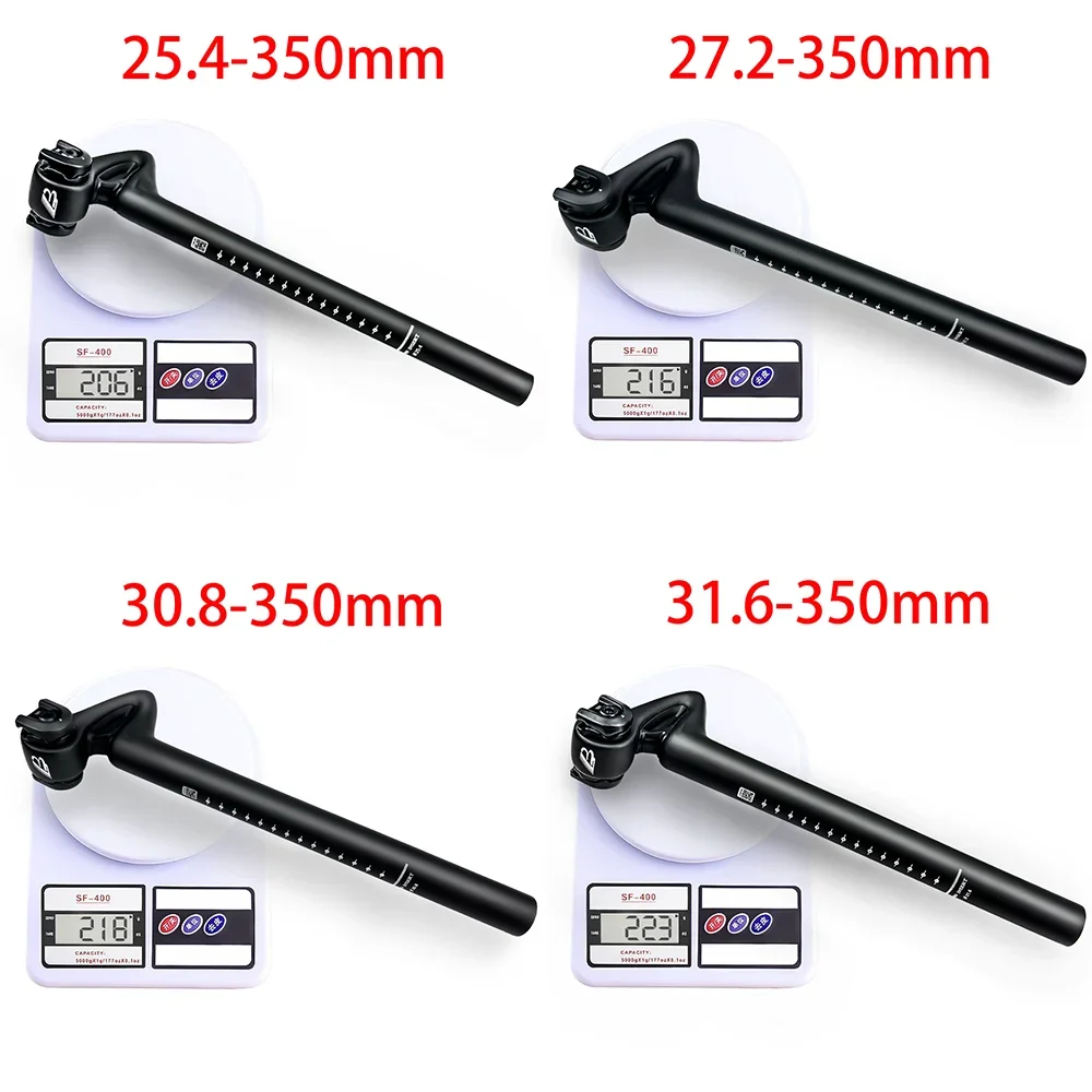 Breakwind Matte Carbon Competition Road Bicycle Seat Pole BALUGOE Comfortable Shock Absorption Rear Drift Folding Bicycle Tube