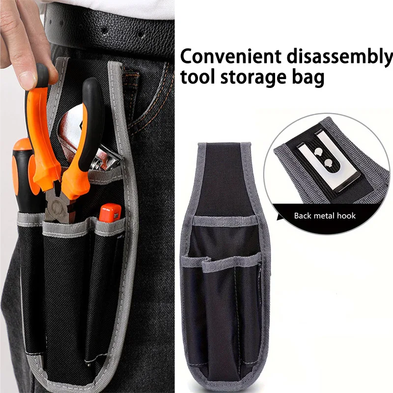 Small Portable Hip Tool Bags Waist Gadget Pouch Electrician Hardware Tools Multifunction Toolkit Waist Bag for Daily Carrying