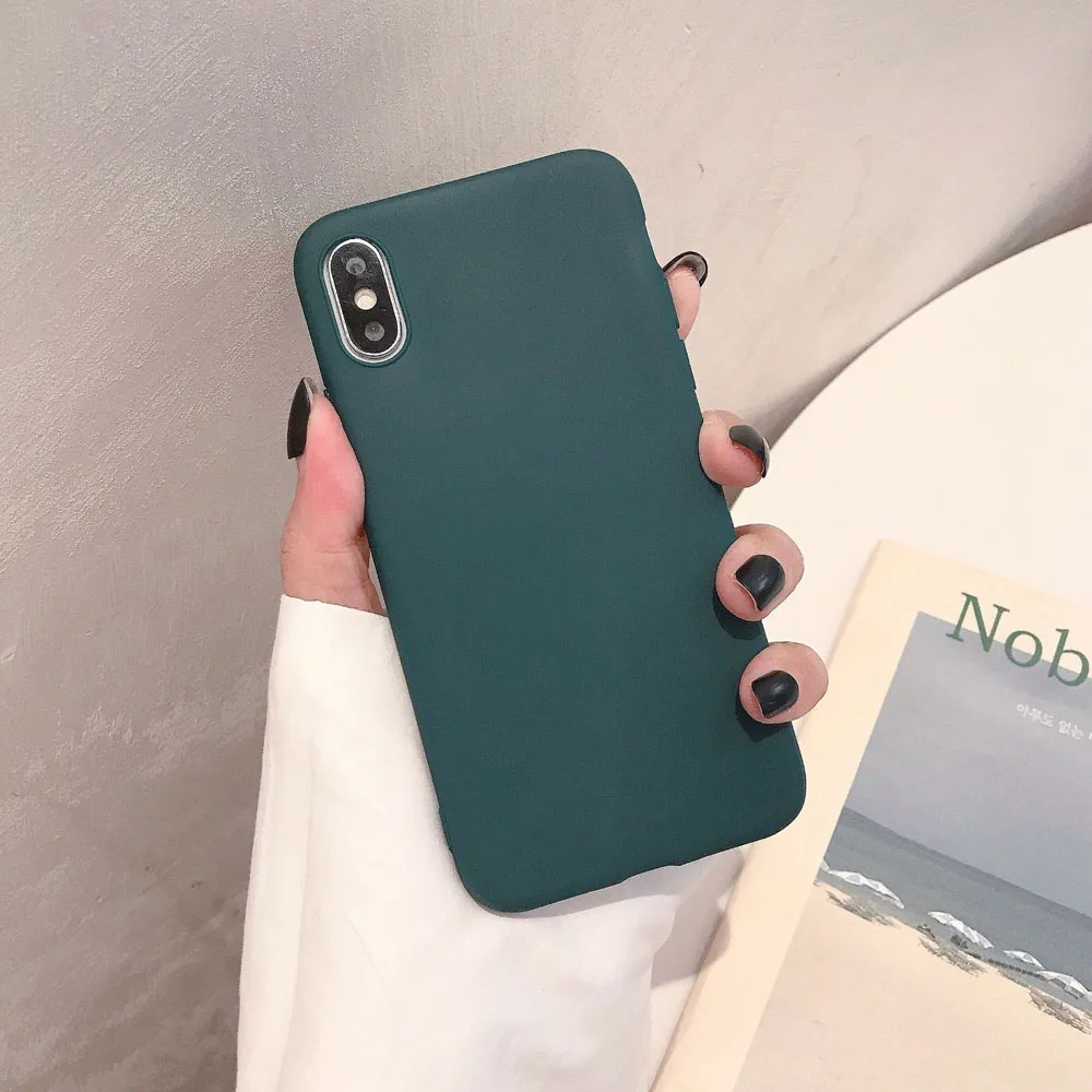 Candy Silione Rubber Stoßfest Fall für iphone X XS Max XR Abdeckung Für iphoneX Xr XS Max Ultra Dünne Stoßstange Fundas Fall Coque – Detail 5
