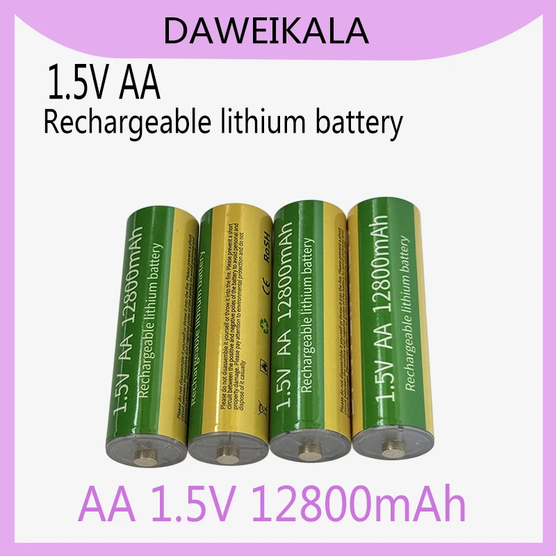 

Lithium battery 1.5V AA 12800mAh capacity rechargeable AA battery for Super Durable Good Energy Storage Fast Discharge