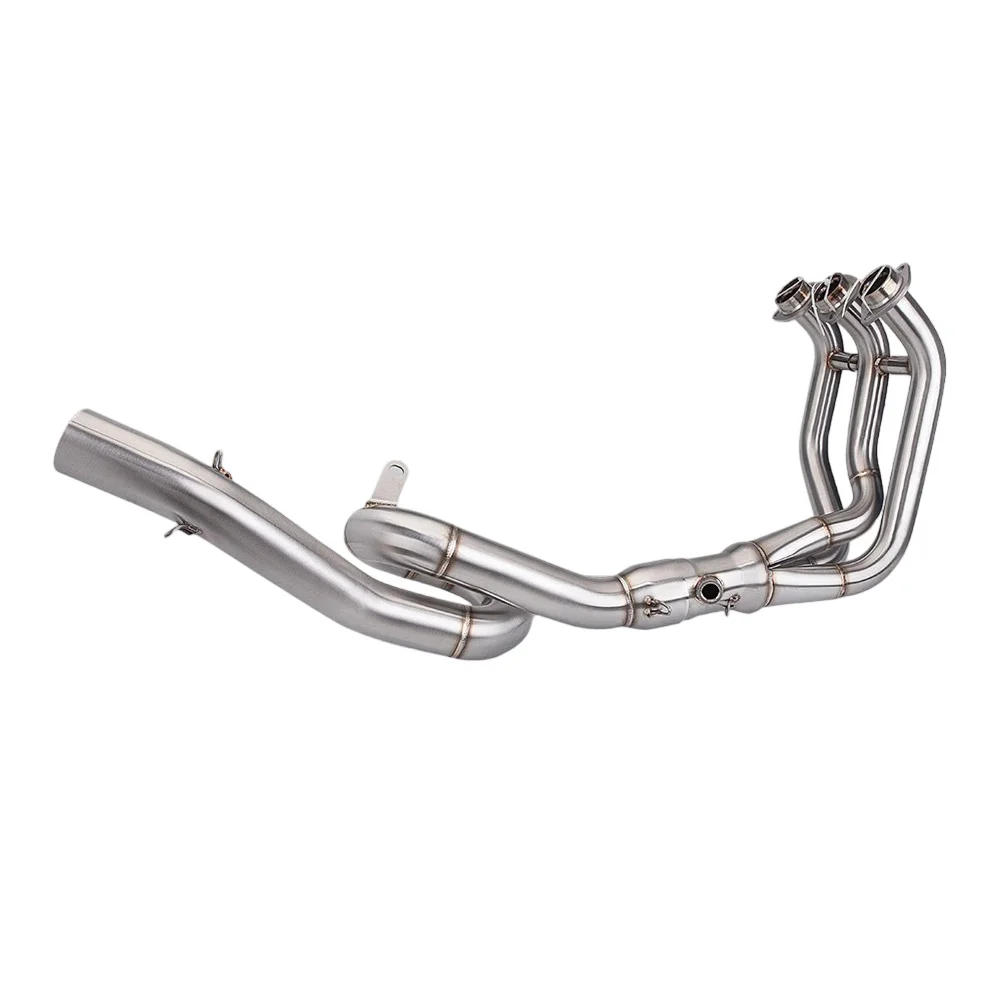 Für Yamaha MT-09 FZ09 2014-2021 Komplettes Auspuffsystem Vorderes Verbindungsrohr Schalldämpfer-Endrohre Auspuffrohre – Detail 4