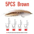 5PCS Brown