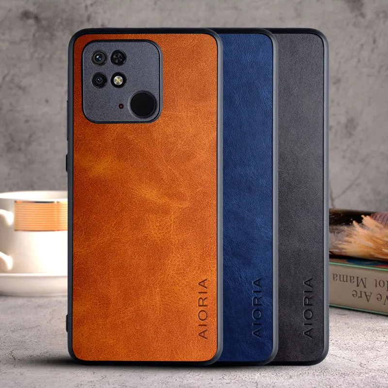 Case for Xiaomi Redmi 10C 10A NFC Luxury Vintage leather skin phone cover for xiaomi redmi 10a case funda Business coque capa