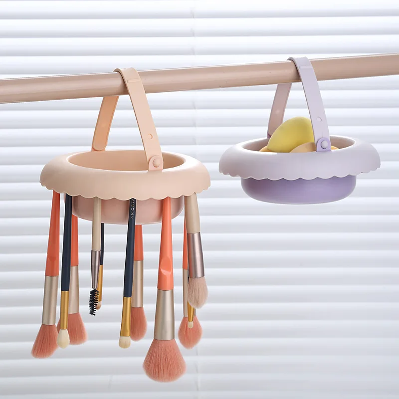 Multifunctional Silicone Makeup Brush Cleaning Case Can Be Hung To Dry All-in-one Powder Puff Beauty Tools Dry Cleaning Case