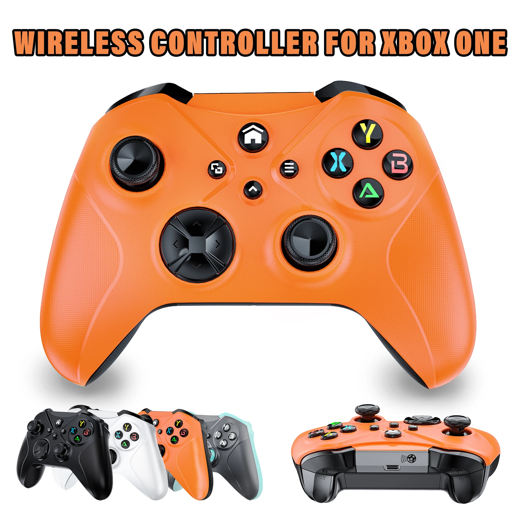 Controller wireless sostitutivo per Xbox One, controller joystick per gamepad wireless WIFI con doppia vibrazione a 6 assi e batteria ricaricabile compatibile con Xbox one X/S PC/Android/IOS
