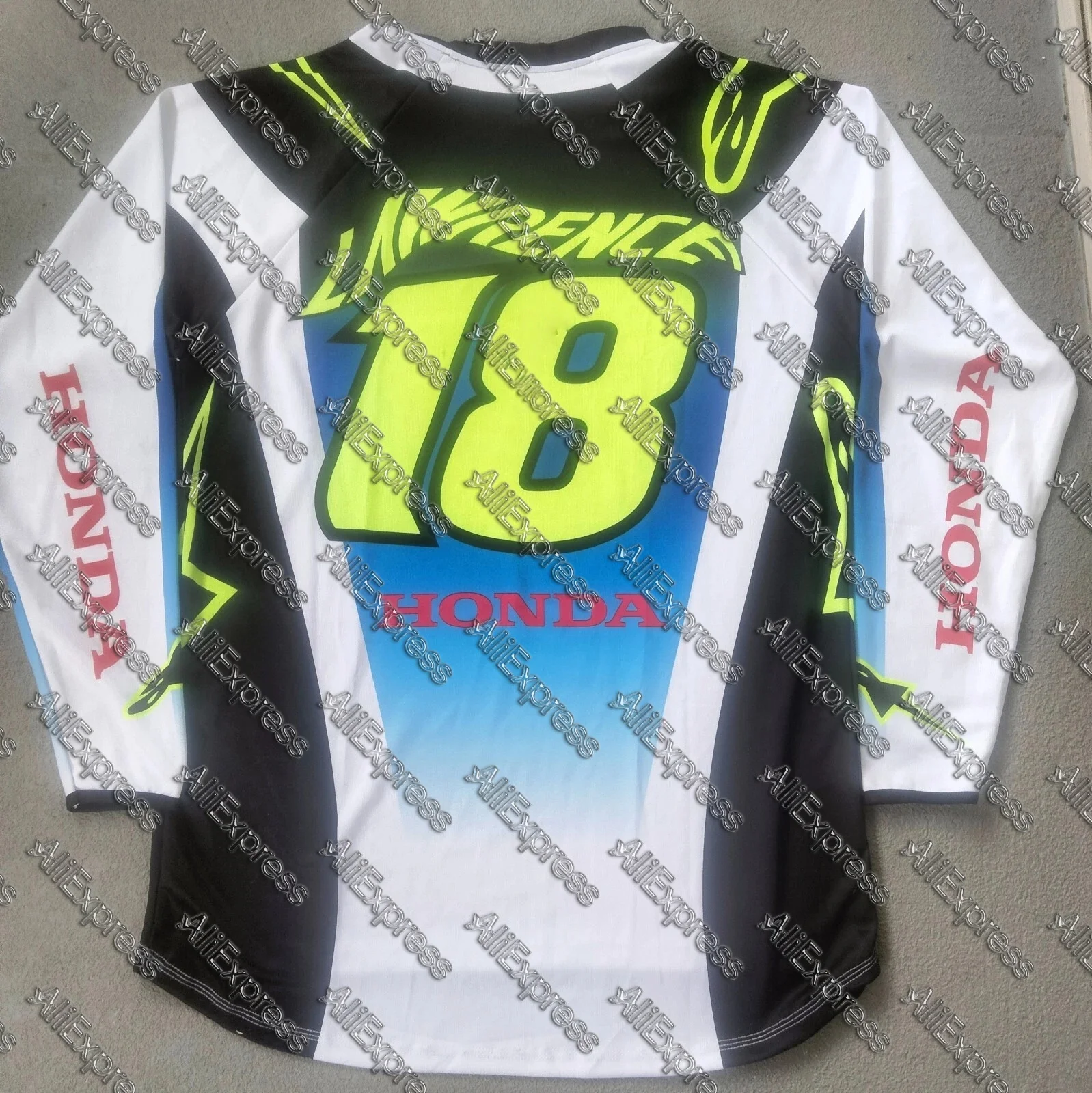 

Honda Summer Moto Cycling Long Sleeve #18 Tee Breathable Motocross Jersey Men And Women Motorcycle Racing Enthusiasts Uniform
