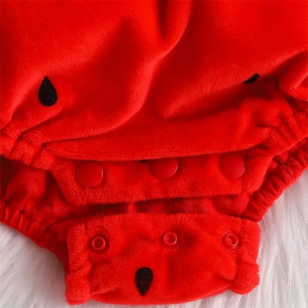 Cute Creative Strawberry Costume Set Fruit Shaped Christmas Halloween Performance Clothing Jumpsuit