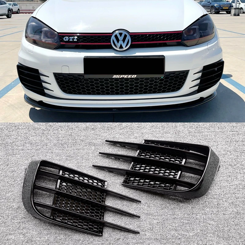 

Лампа, спортивная крышка для VW Volkswagen Golf 6 MK6 VI GTI GTD R20 2008-2013, передняя противотуманная фотокамера, бампер, решетка