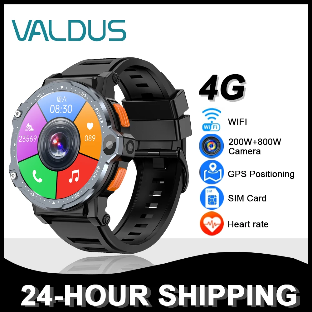 2024 New PG999 4G Smartwatch 64GB Memory SIM WIFI Connection 200W+800W HD Camera GPS Navigation Heart Rate Detection Smartwatch