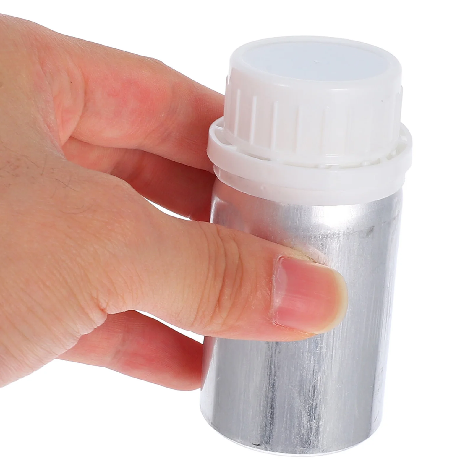 

10Pcs Aluminum Sample Bottles 50Ml Polished Anti-Theft Leak Proof Screw Cap Laboratory Chemical Oil Storage Laboratory Bottles