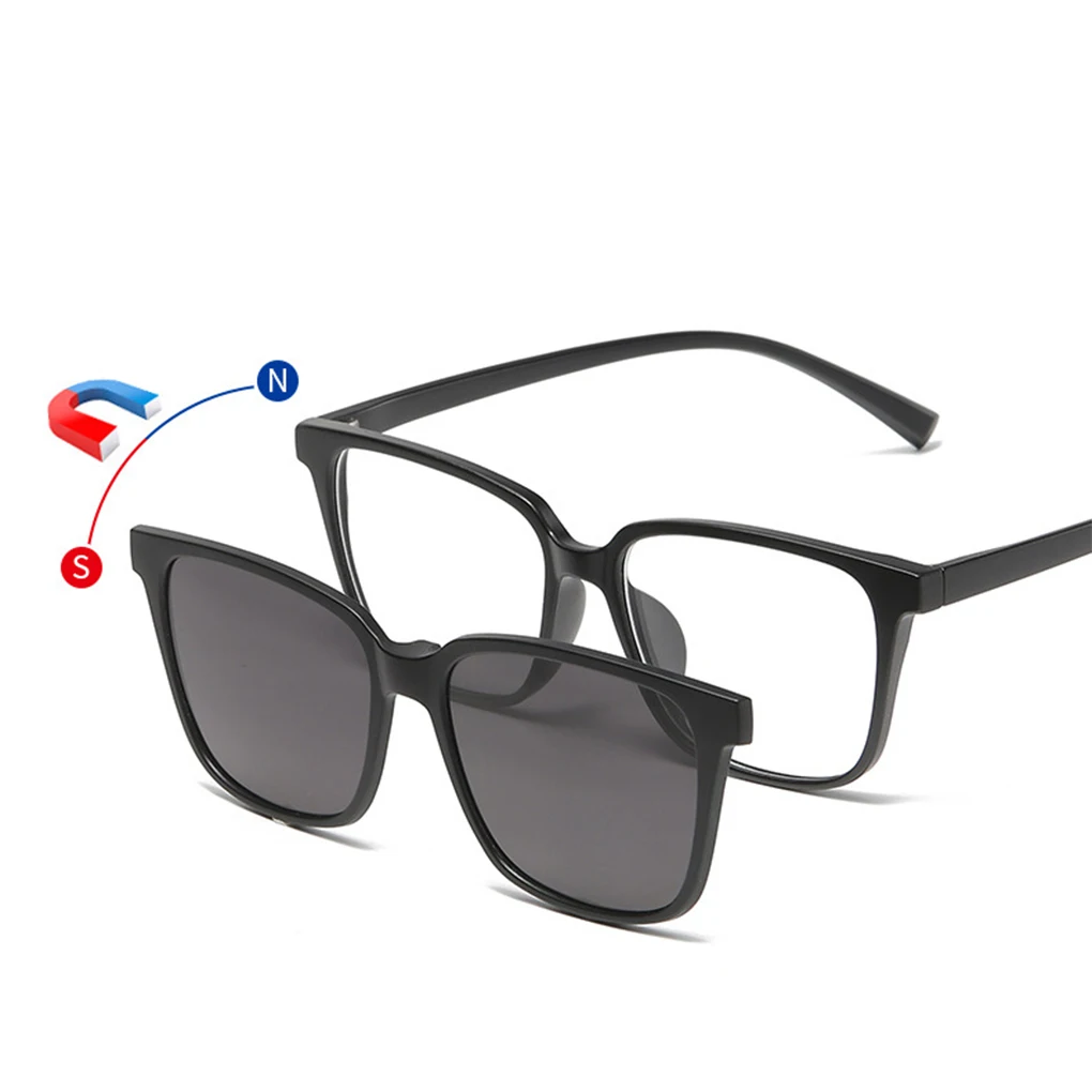 5pcs/set Impact-resistant Clip On Glasses Frame For Non-sliding Performance Daily Party Magnetic