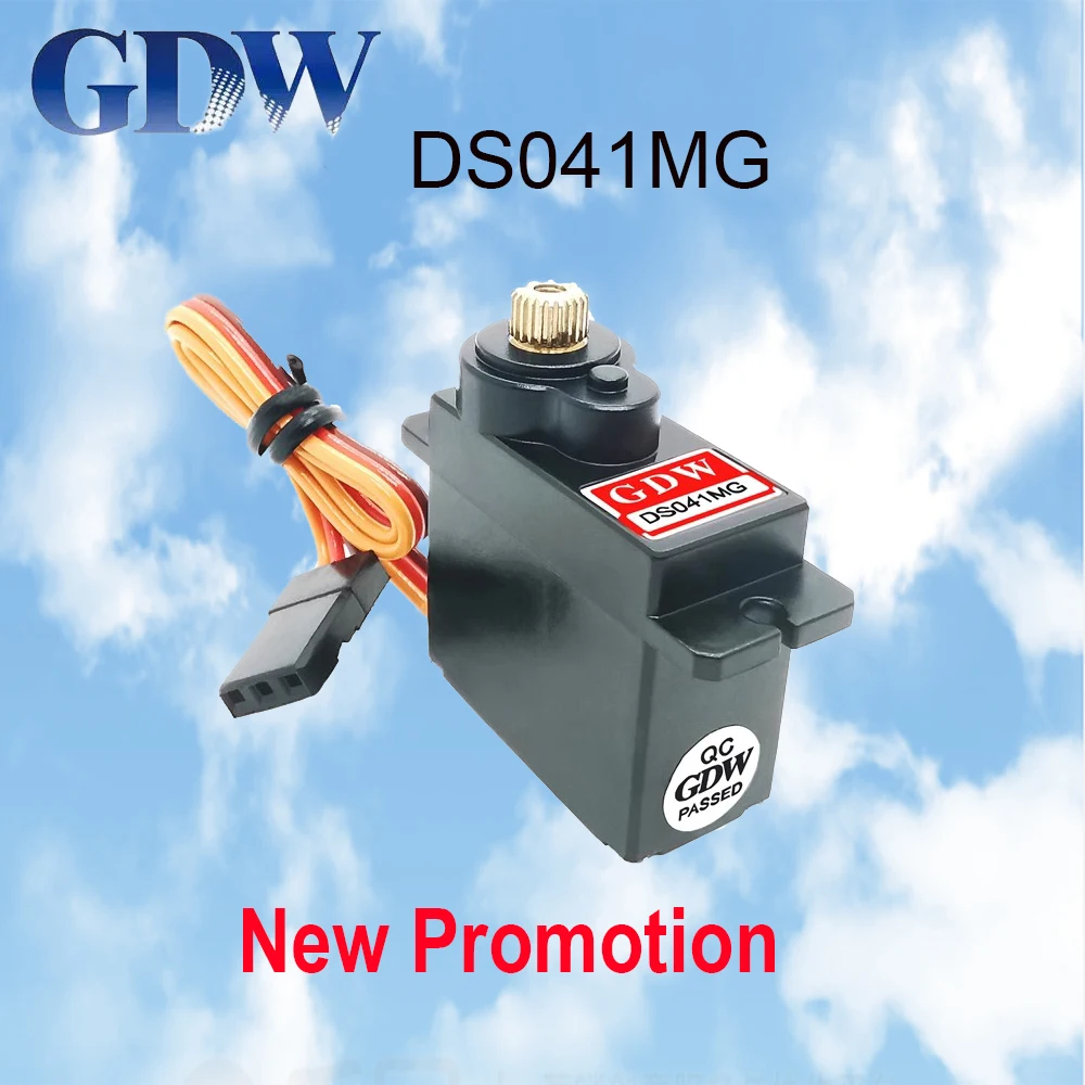 GDW DS041MG 5KG 8.4V 12g Metal Gear Micro Mini Digital Servo High Speed Angle 180 for 450 Helicopter Fix-wing RC Auto Robot Arm