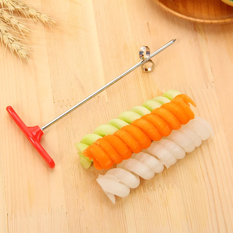 Practical manual roller spiral slicer radish potato tools vegetable spiral cutter fruit carving tools Kitchen Accessories