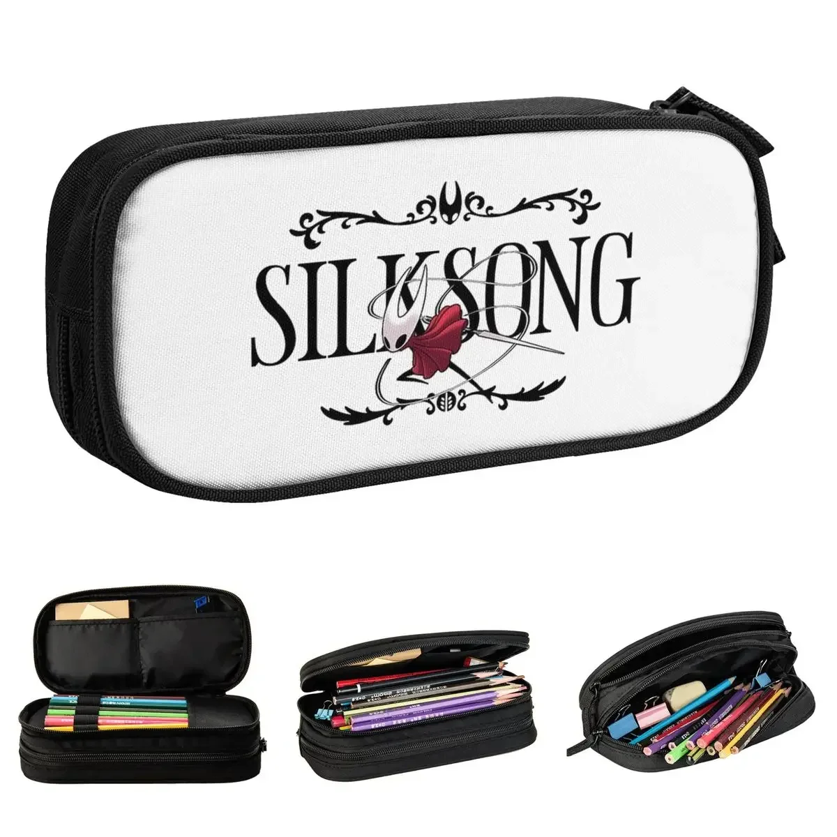 

Game Hollow Knight Pencil Case Pen Box Bags Girl Boy Large Storage Students School Gifts Pencilcases