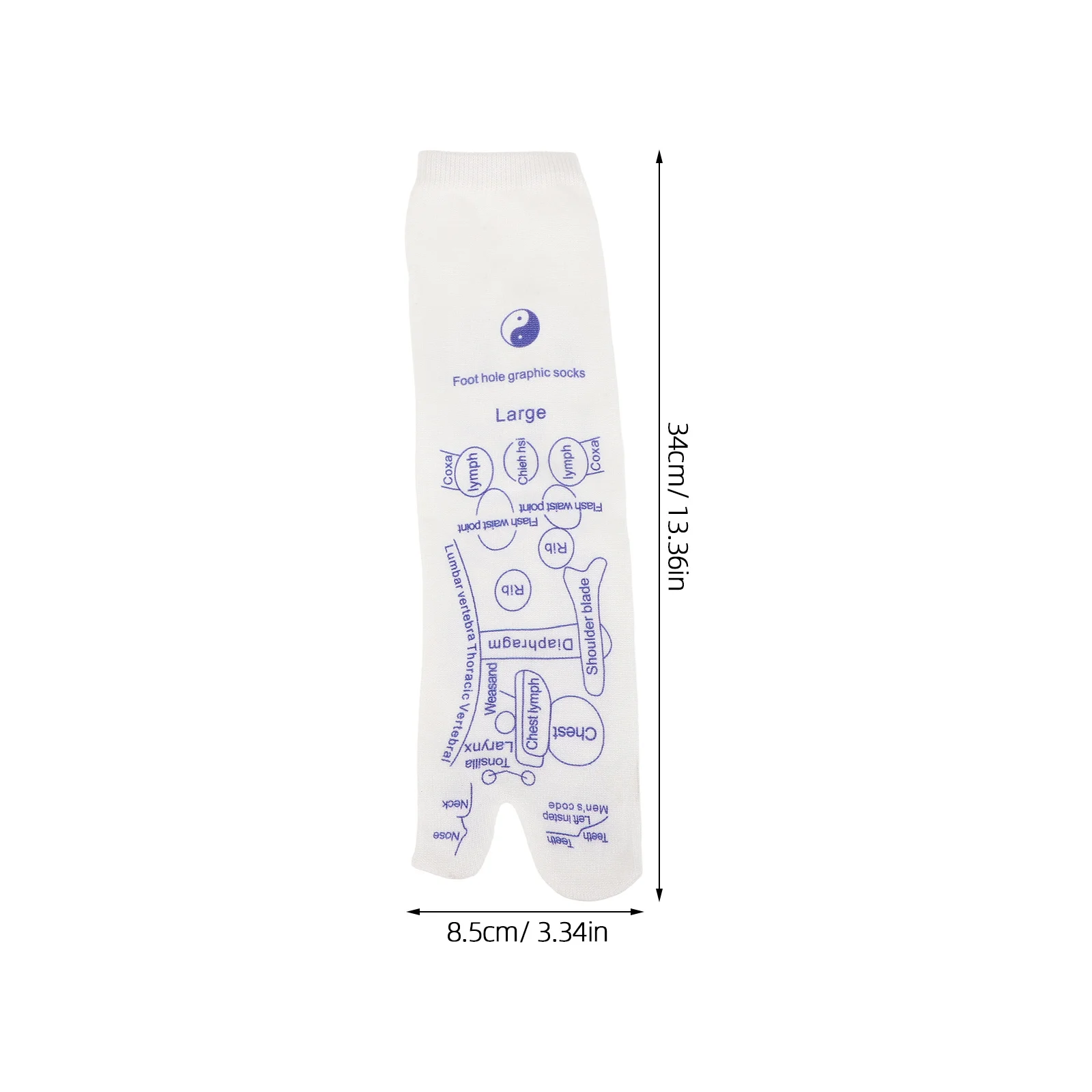 1 مجموعة جوارب تدليك القدم العلاج بالابر مرونة نقطة الوخز المطبوعة تصميم دائم الاستخدام المنزلي أدوات مساج الملحقات