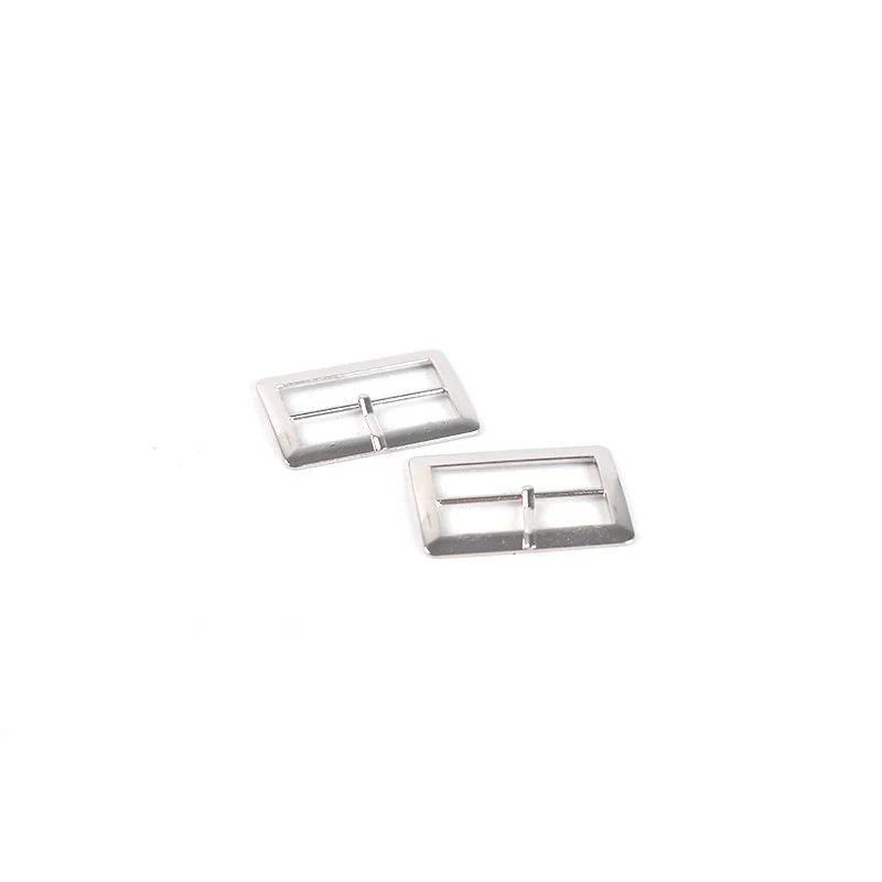 2-Pack Silver Square Pin Buckle Metal Belt Buckle for Bags, Webbing, Leather Goods DIY Adjustable Buckle