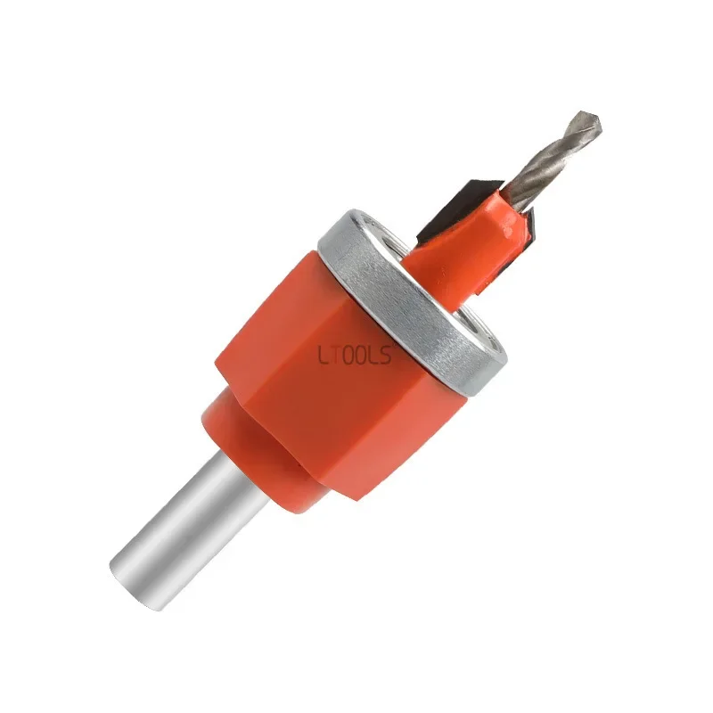 New 8mm Shank Countersink Drill Router Bit Alloy Core Limiter Screw Head Extractor Demolition Screws Carpentry Hole Drilling Bit