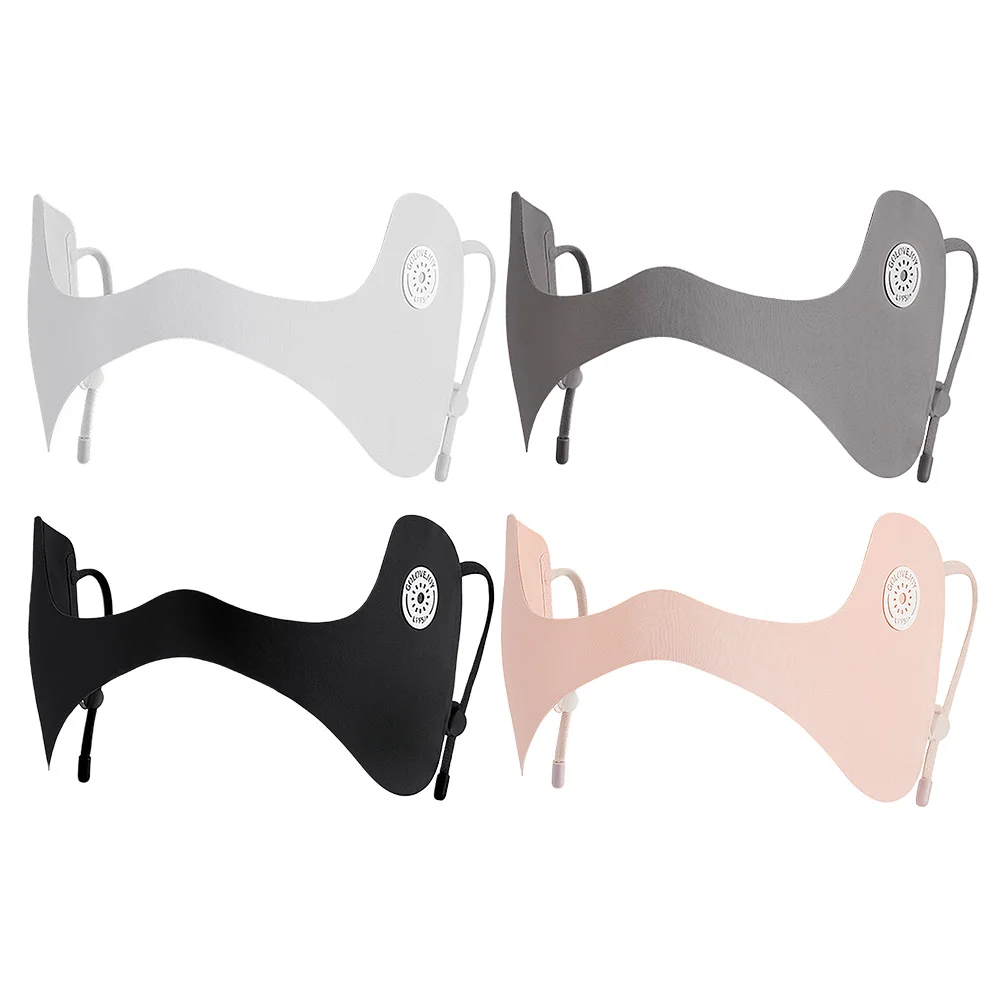 

Summer Ice Silk Mask Eye Protection Sunscreen Mask Outdoor Golf Cycling Anti-UV Eye Patches Breathable Adjustable Face Masks