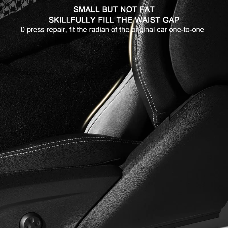 New Hot Sale 2-IN-1 Car Seat Booster Universal Driver Memory Foam Lumbar Pillow Suede Seat Height Inclined Cushion